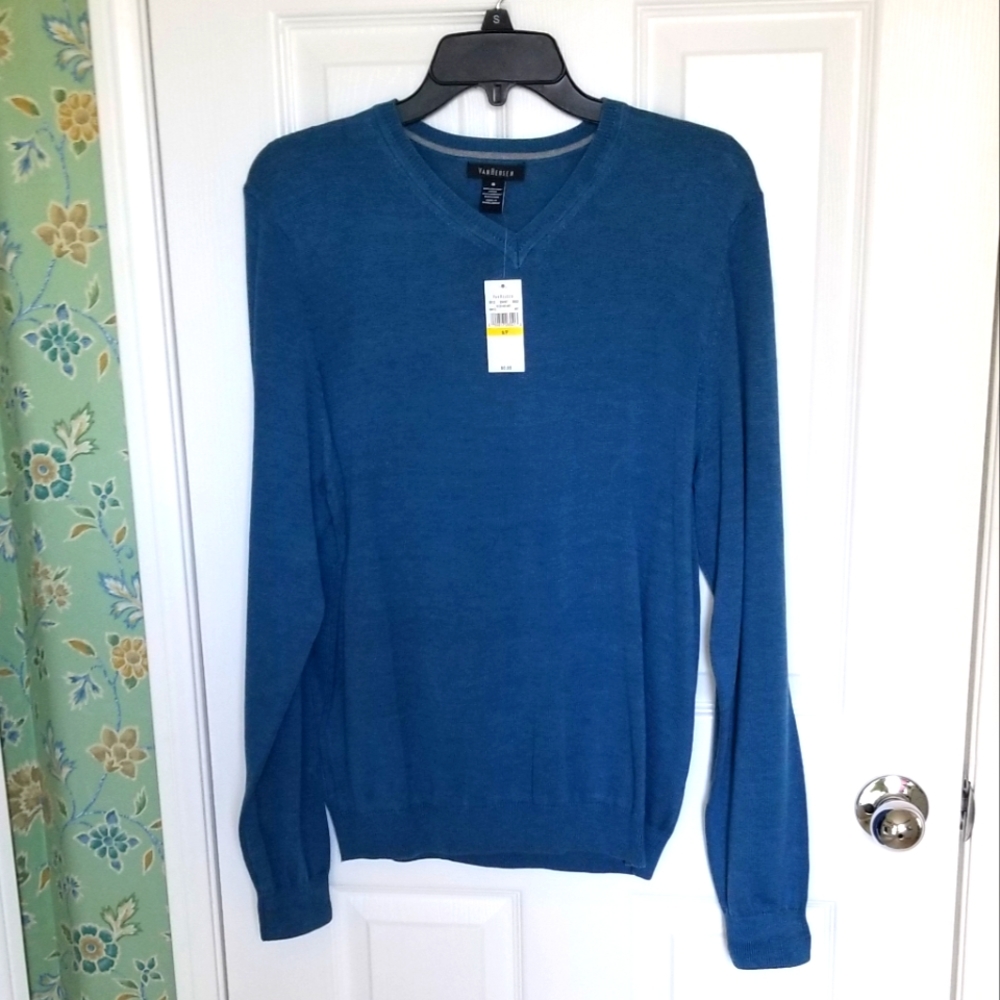 Van Heusen V Neck Cotton Blend Sweater